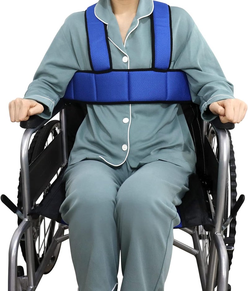 VOONKE Wheelchair Safety Belt Torso Support Vest, Adjustable Whole Body Safety Belt to Prevent Tilting or Falling, Suitable for Wheelchair Restraint Belts for Patients, The Elderly and The Disabled - Image 1